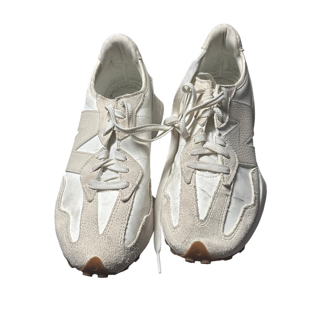 New Balance Cream White Suede Retro Runner Sneakers Women’s 10